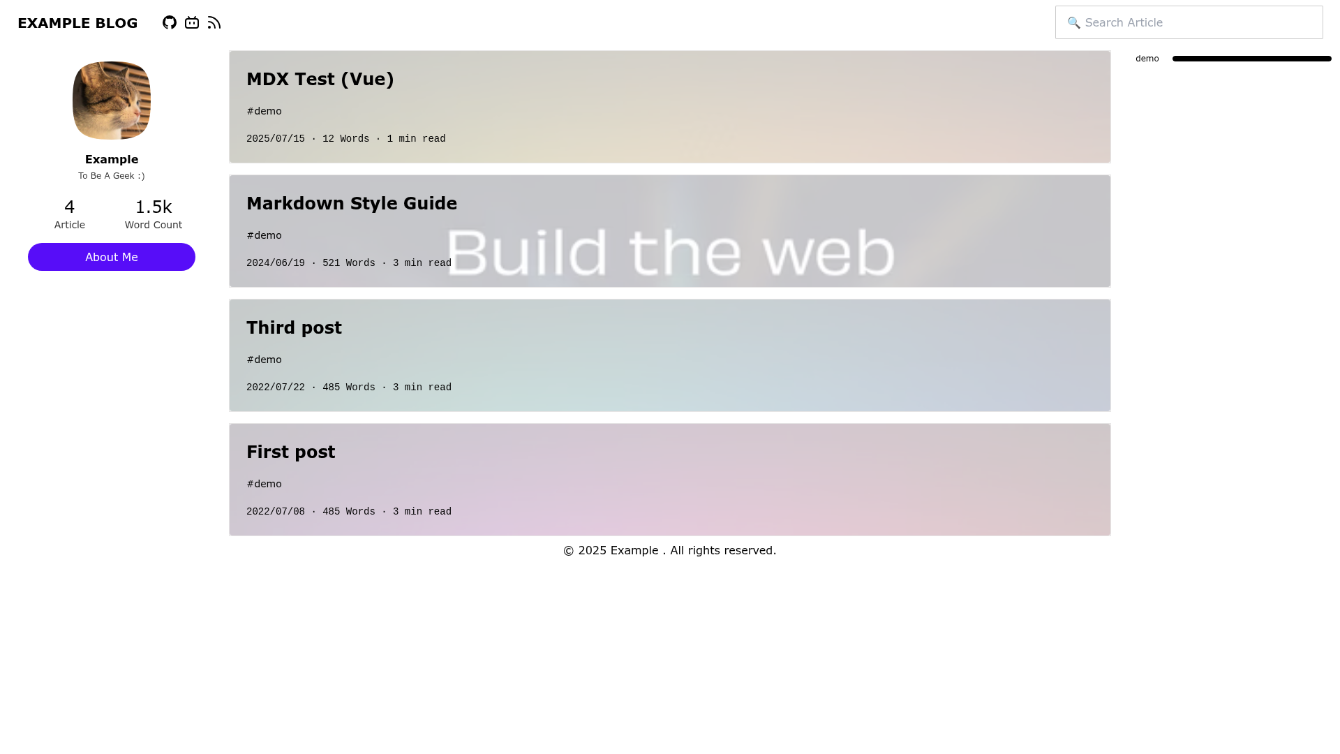 screenshot of Minimalism on template0.com