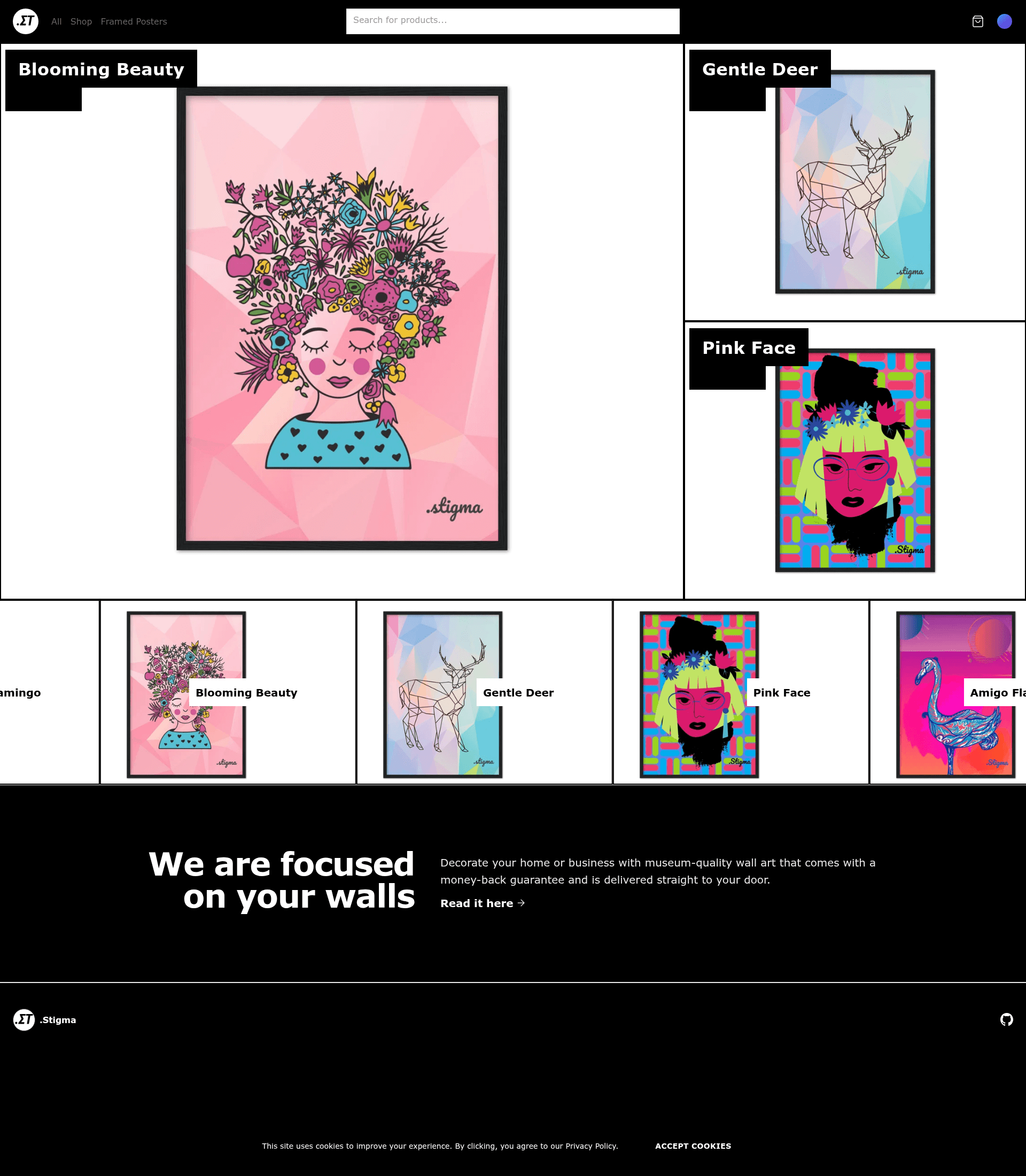 screenshot of Next.js Commerce on template0.com