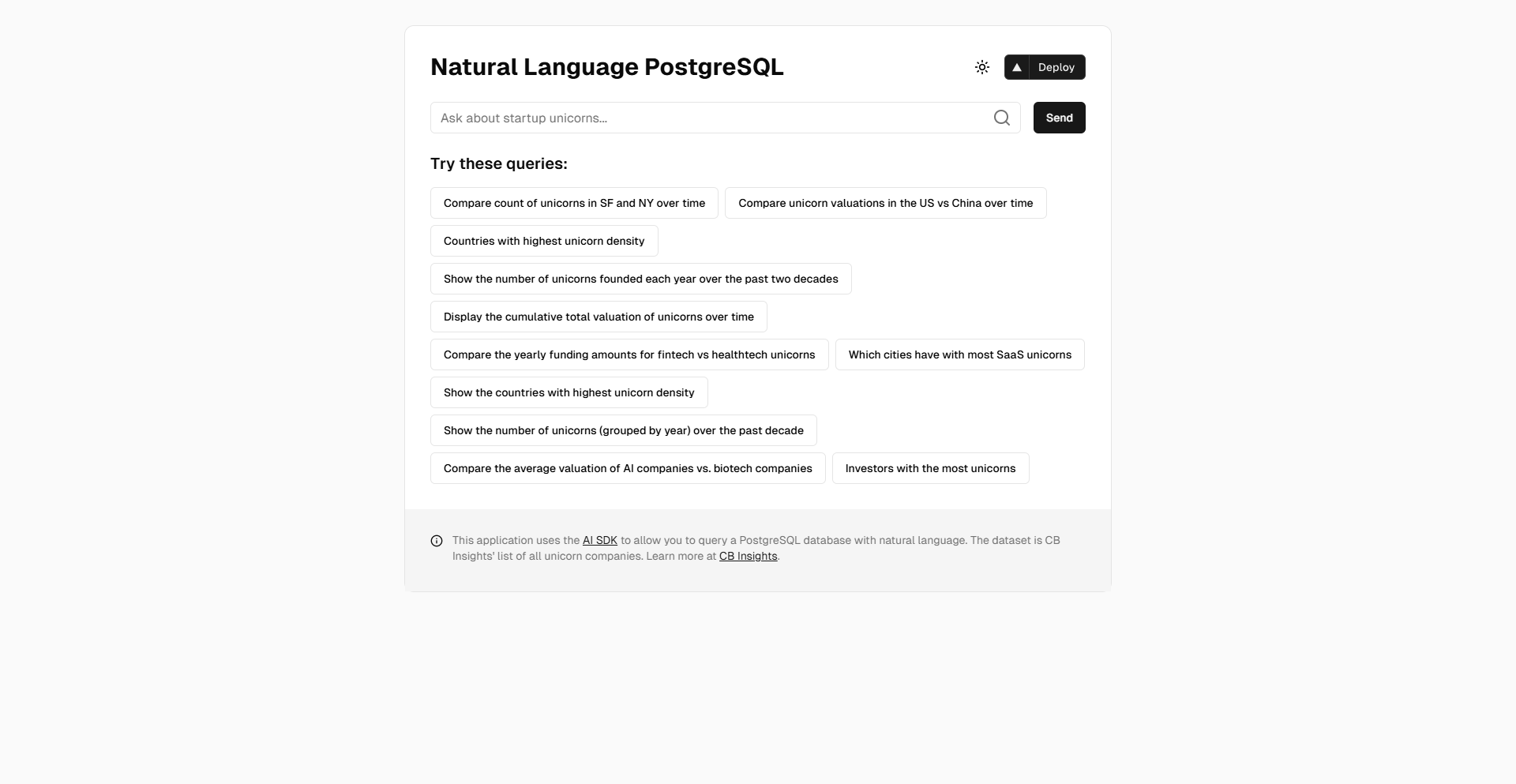 Natural Language Postgres preview