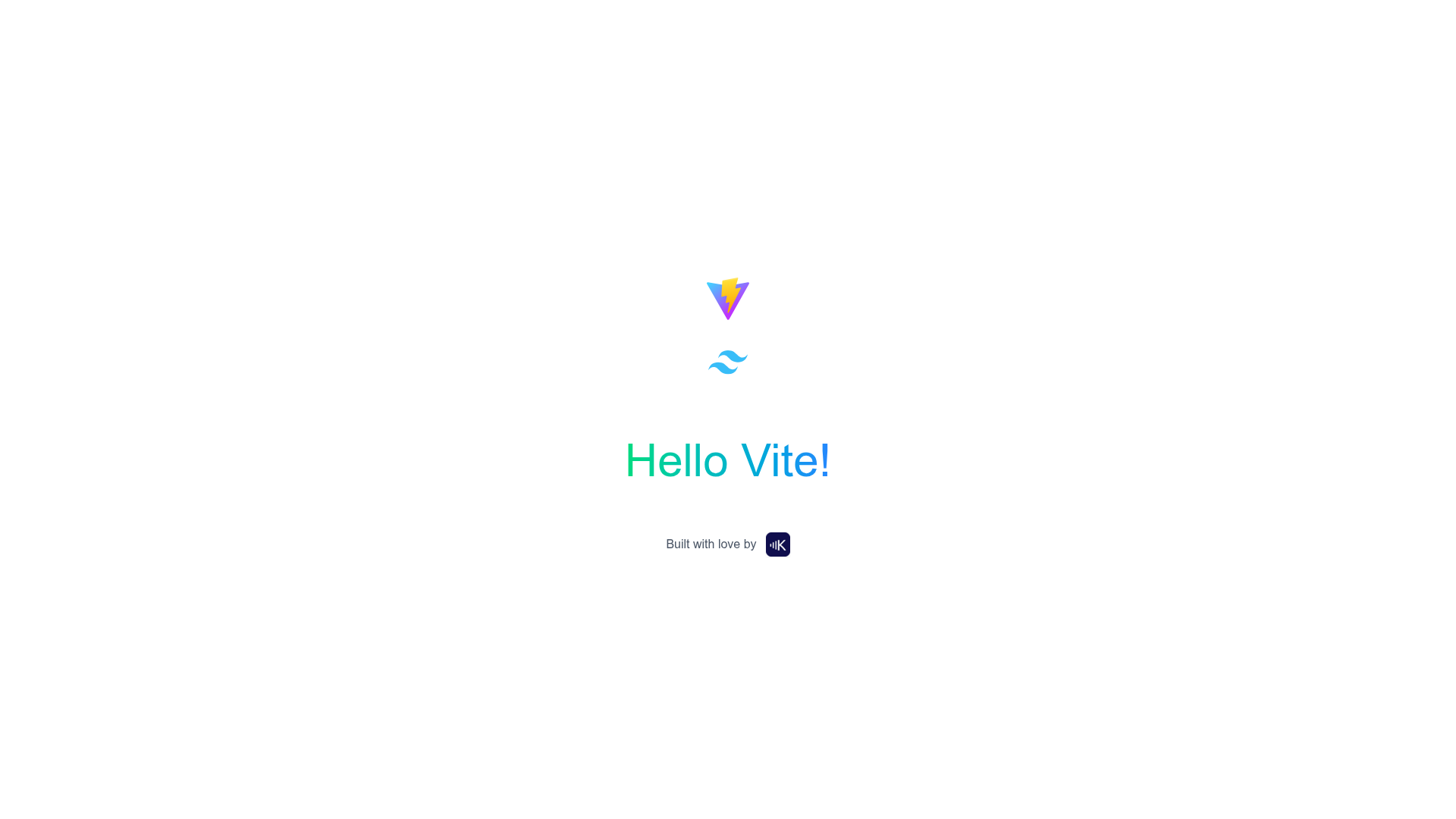 screenshot of Vite TailwindCSS NoJS Starter on template0.com