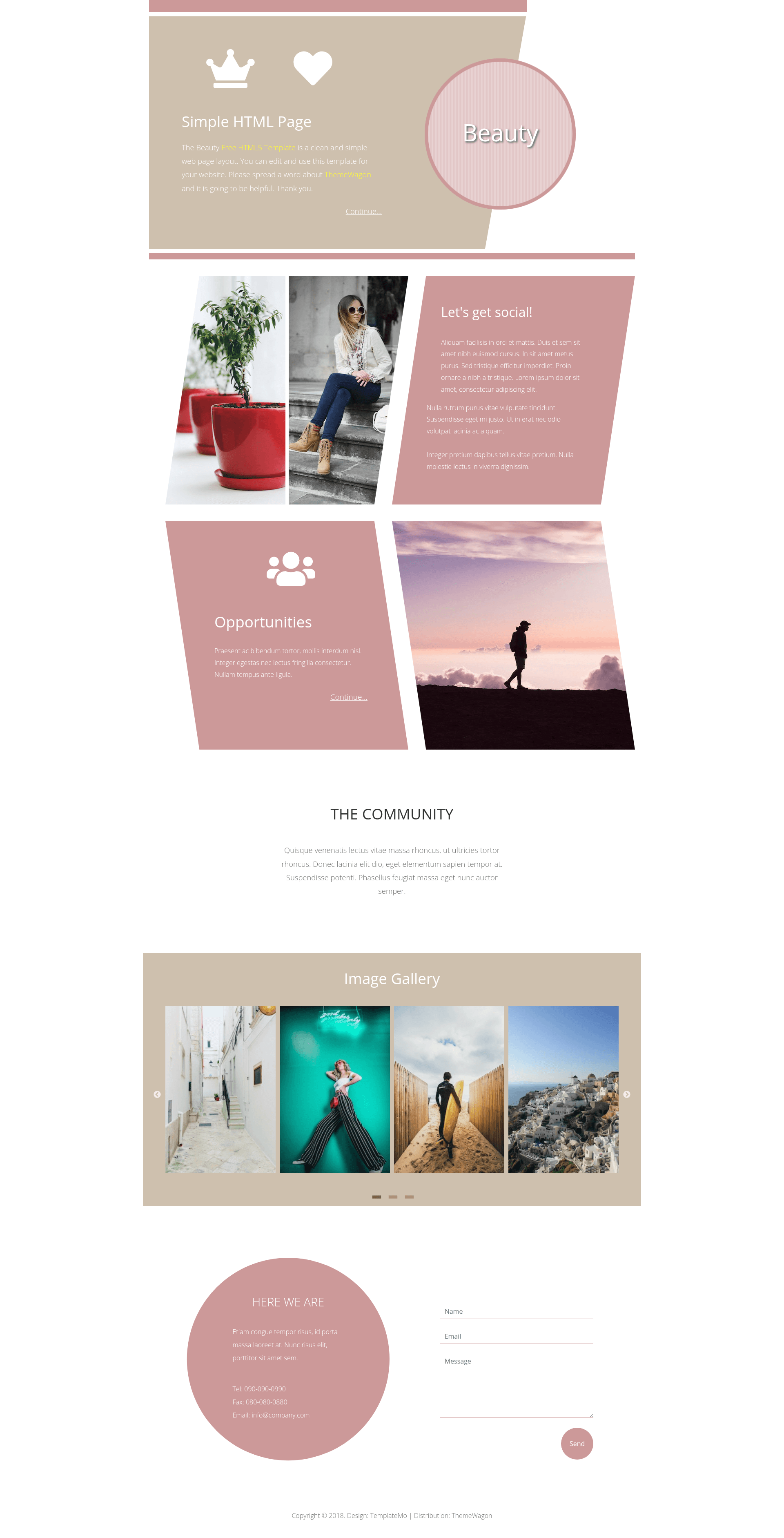 screenshot of Beauty on template0.com