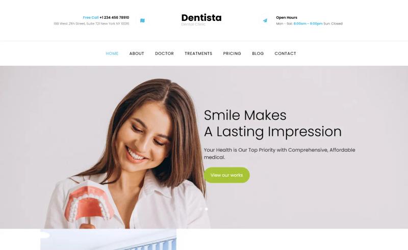 Image for Dentista on template0.com