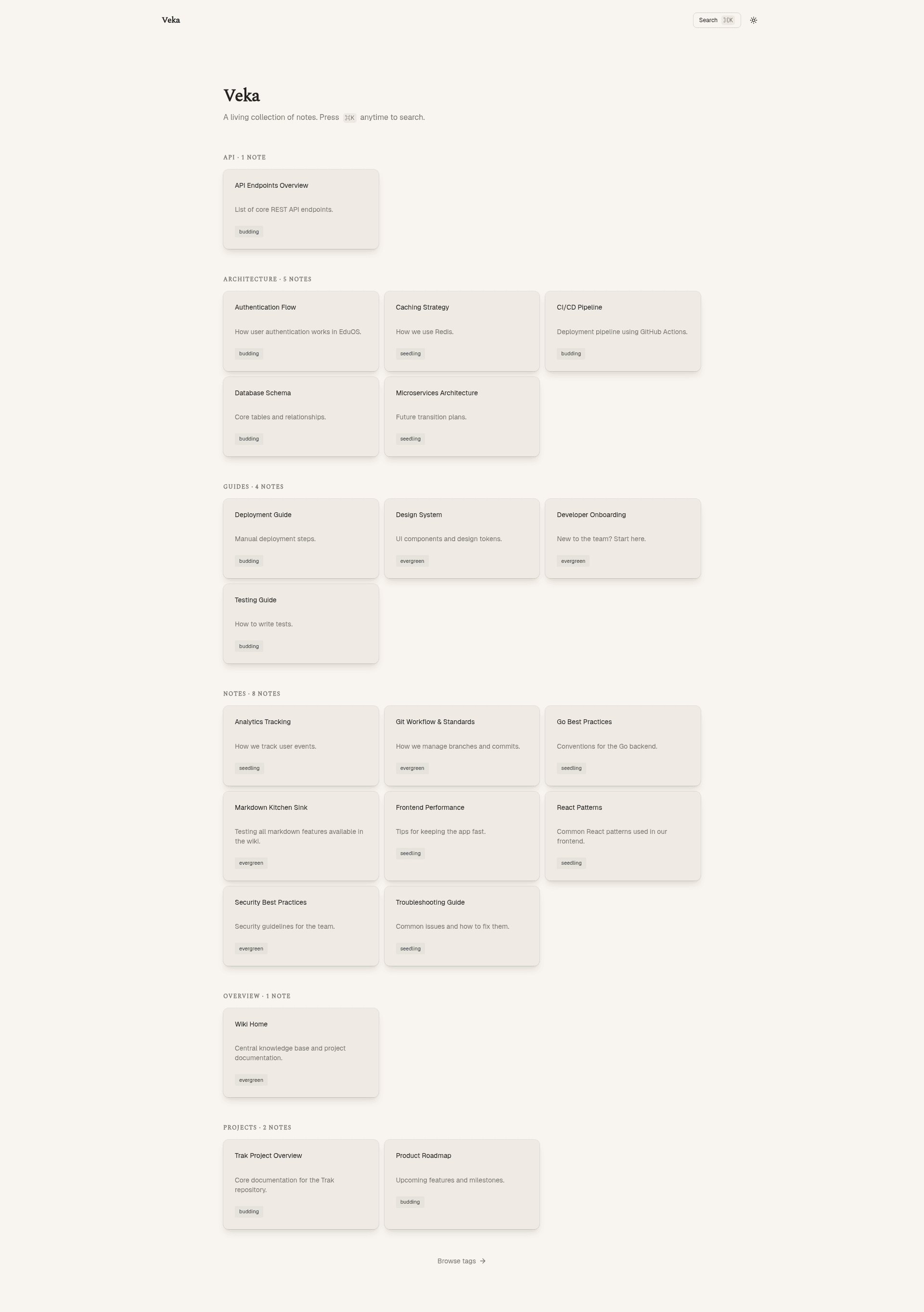 screenshot of Veka on template0.com