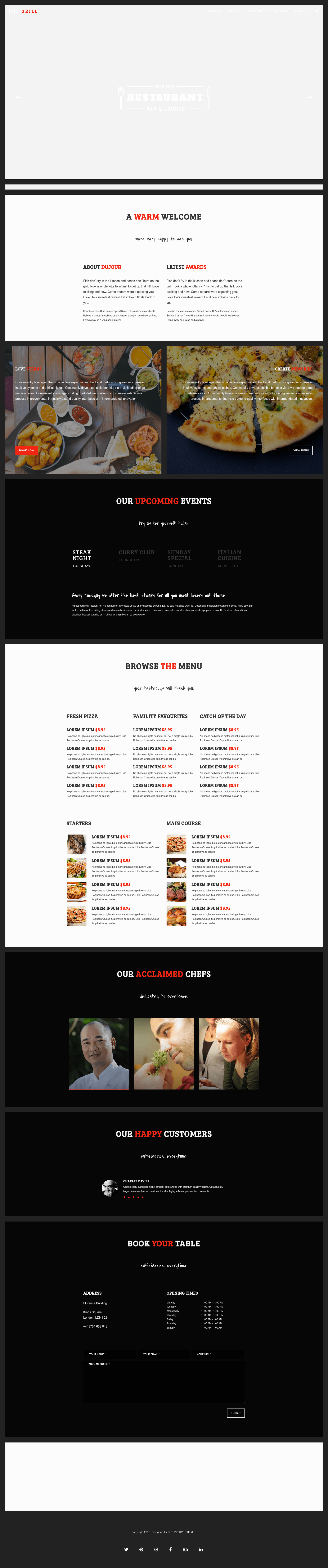 screenshot of TheGrill on template0.com