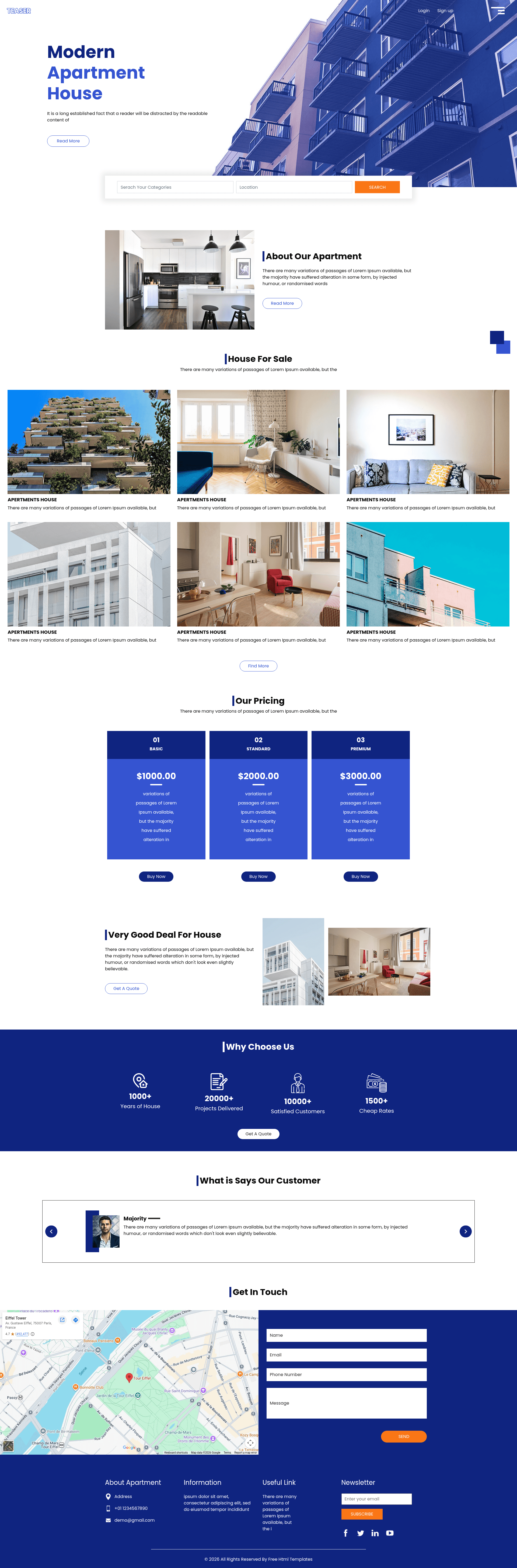 screenshot of Teaser on template0.com