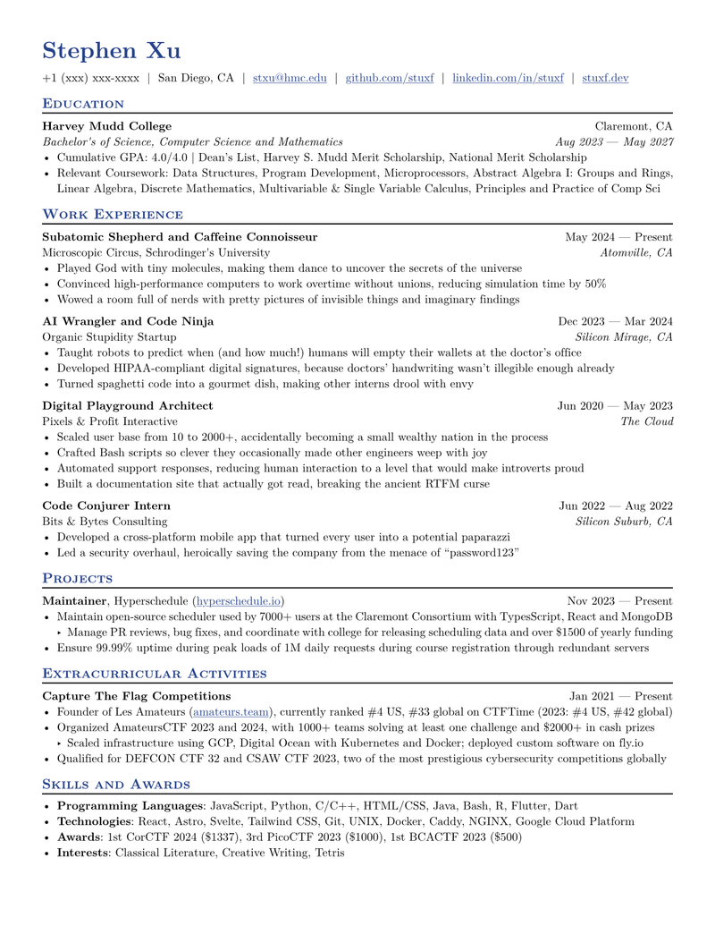 Image for Basic Resume on template0.com Image for Basic Resume on template0.com
