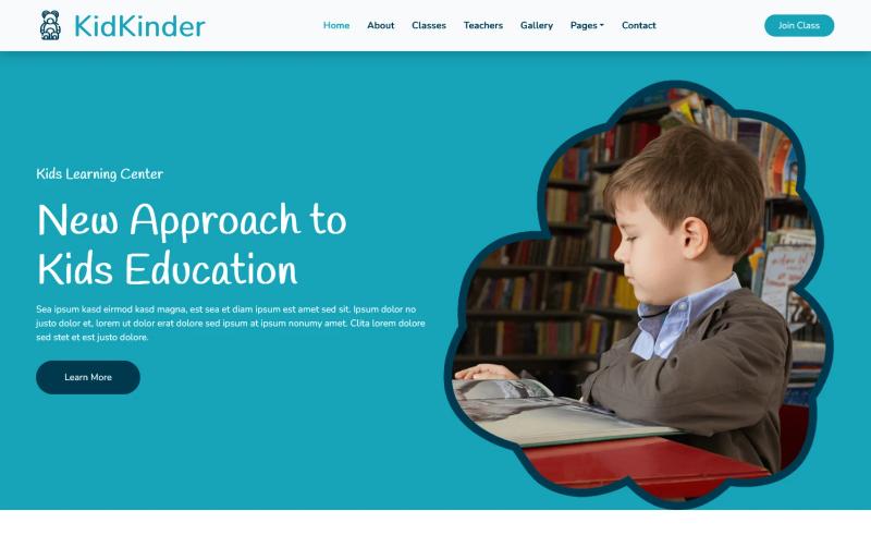 Image for KidKinder – Free Responsive Educational Website Template on template0.com Image for KidKinder – Free Responsive Educational Website Template on template0.com