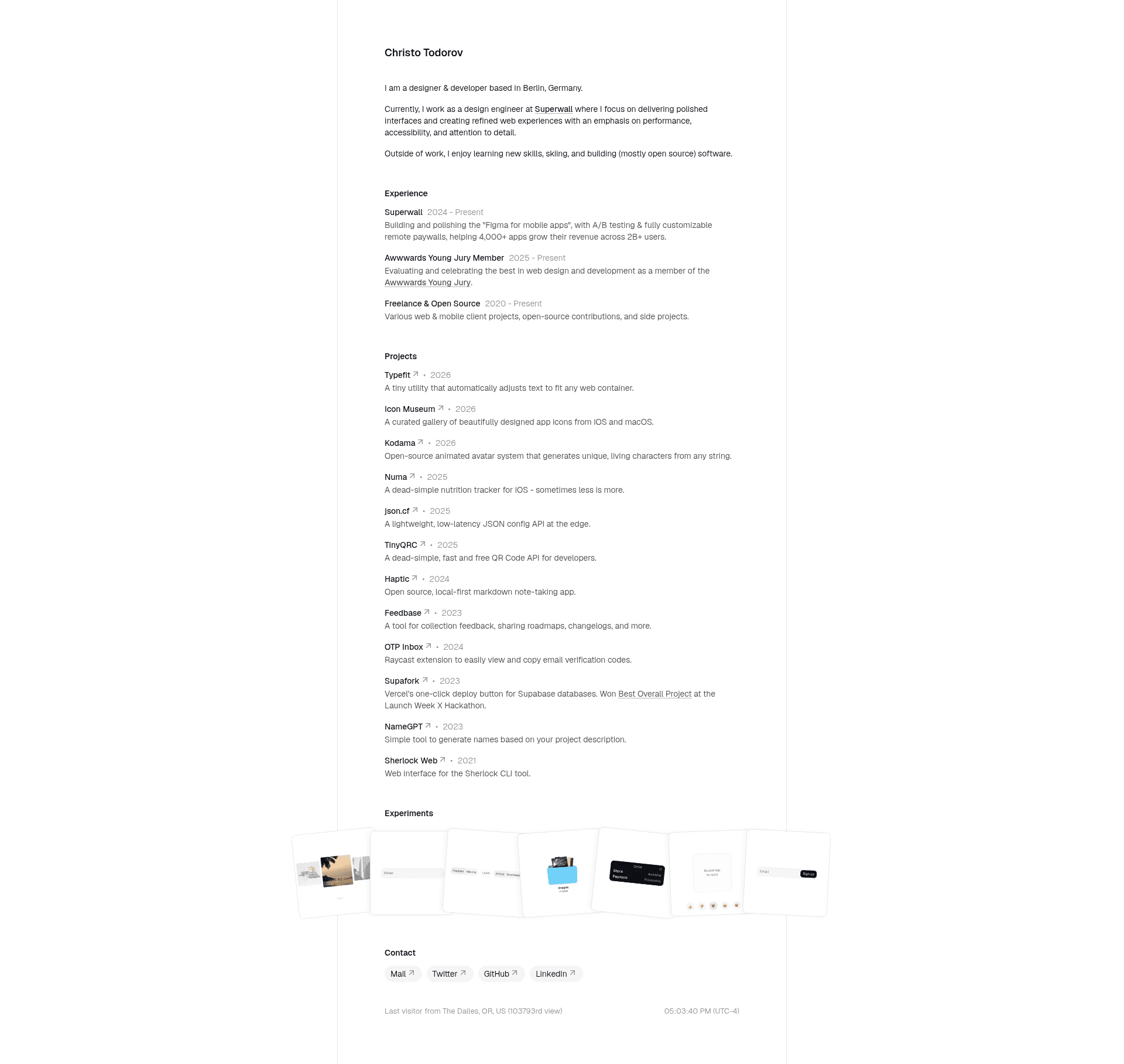 screenshot of Next.js Portfolio Template on template0.com
