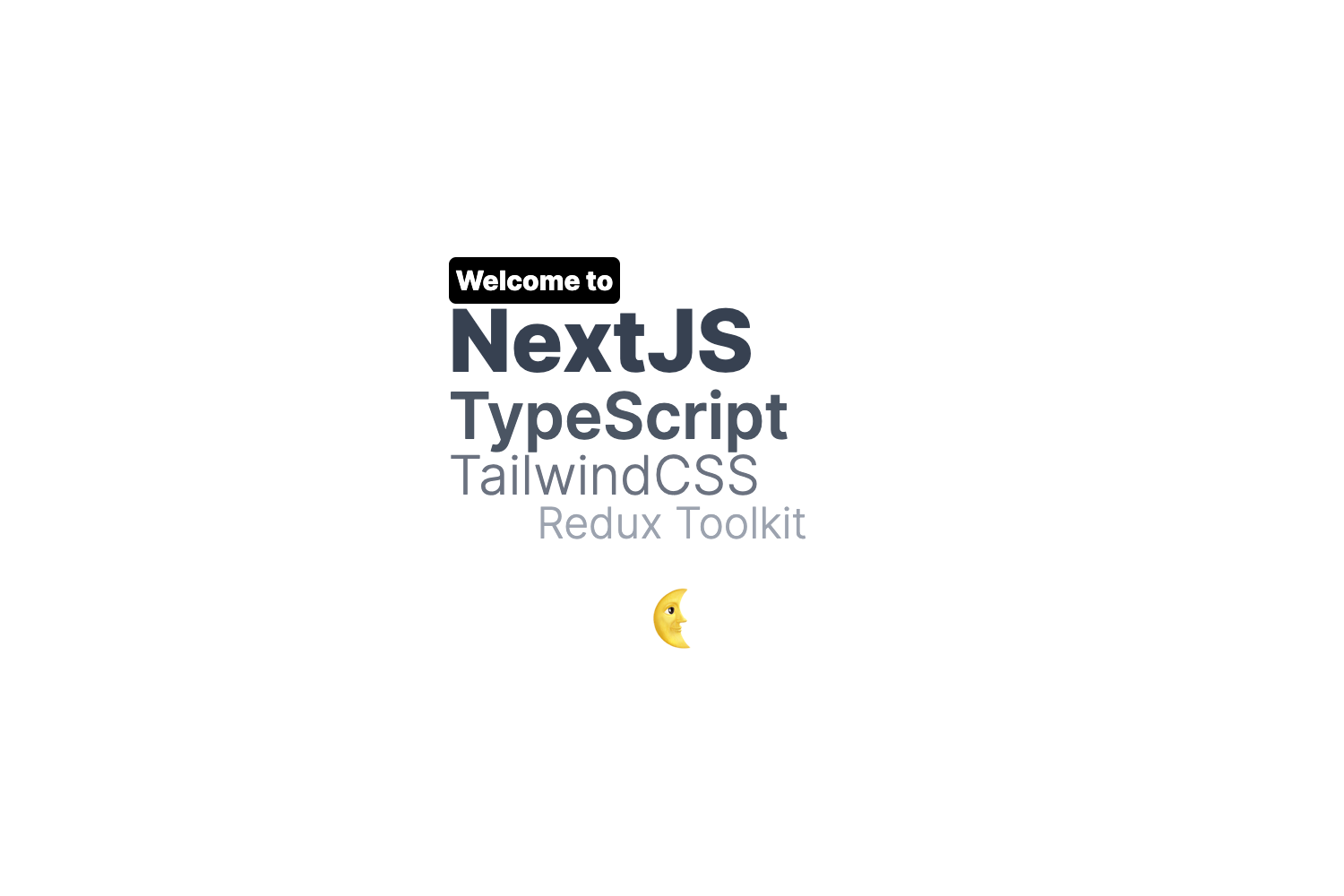 Next.js TypeScript Tailwind Redux Toolkit Template preview
