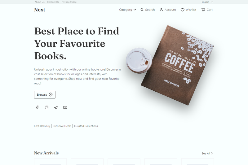 Image for Next Bookstore on template0.com Image for Next Bookstore on template0.com
