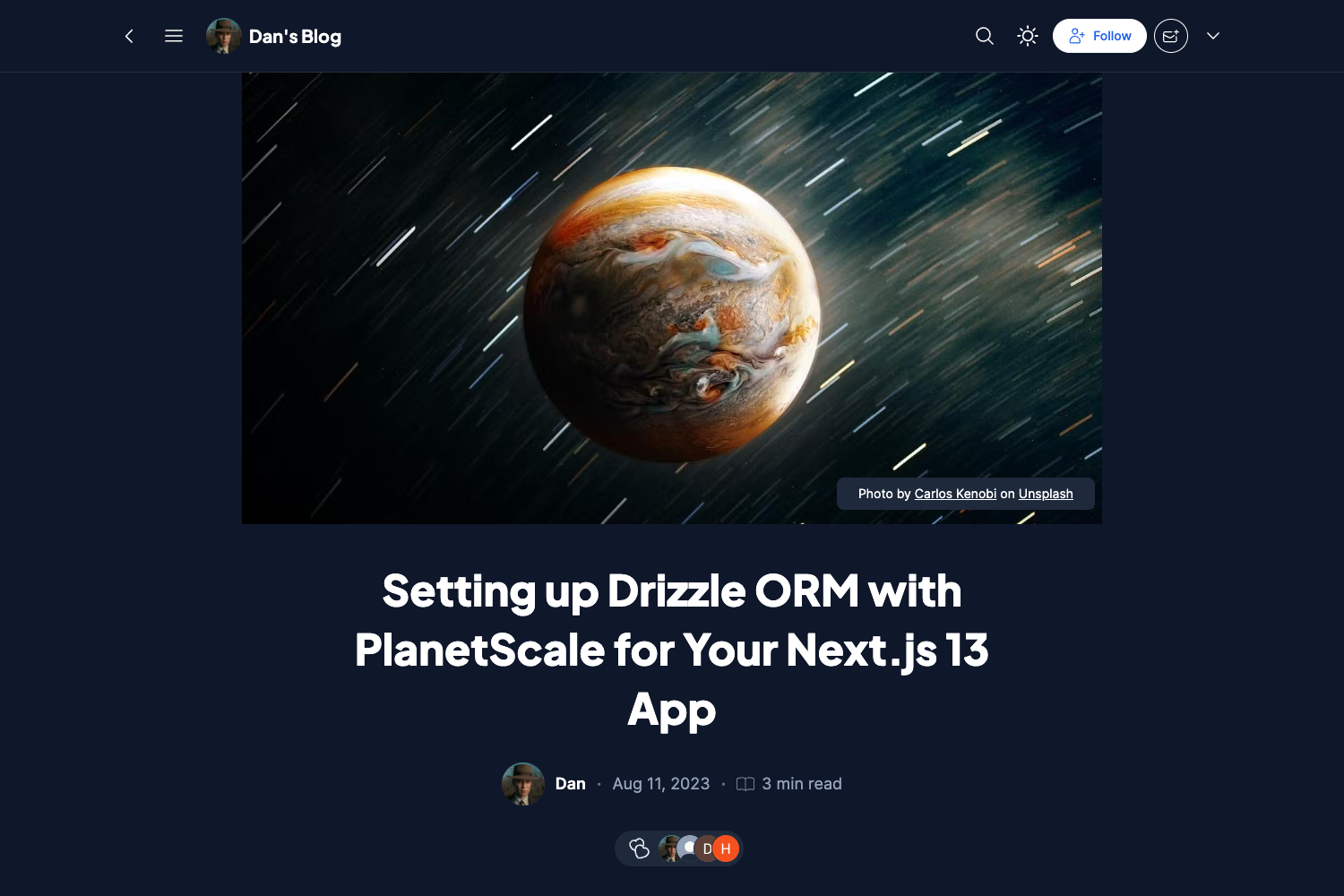 Next.js 13 with Drizzle ORM & PlanetScale Starter Template preview