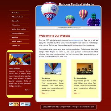Image for Balloon Template on template0.com Image for Balloon Template on template0.com
