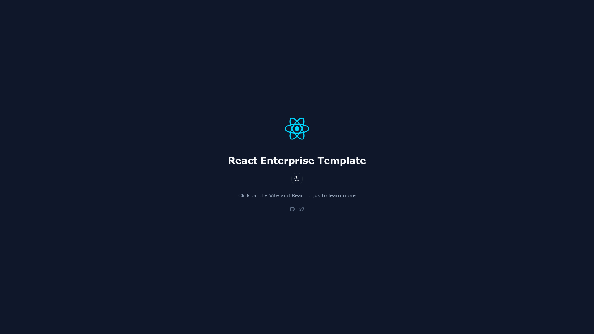 screenshot of React Enterprise Boilerplate on template0.com