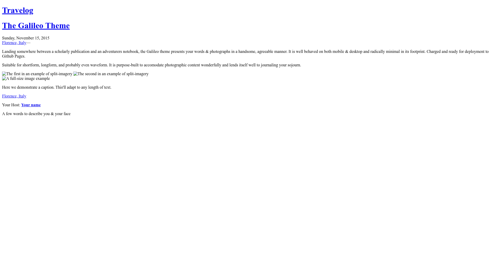 screenshot of Galileo Theme on template0.com
