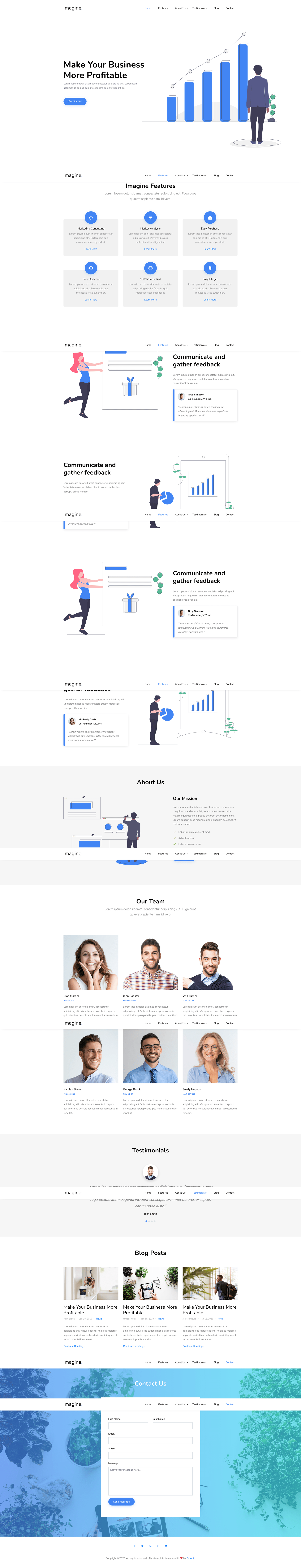 screenshot of Imagine on template0.com