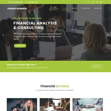 Image for Finance Business Template on template0.com Image for Finance Business Template on template0.com