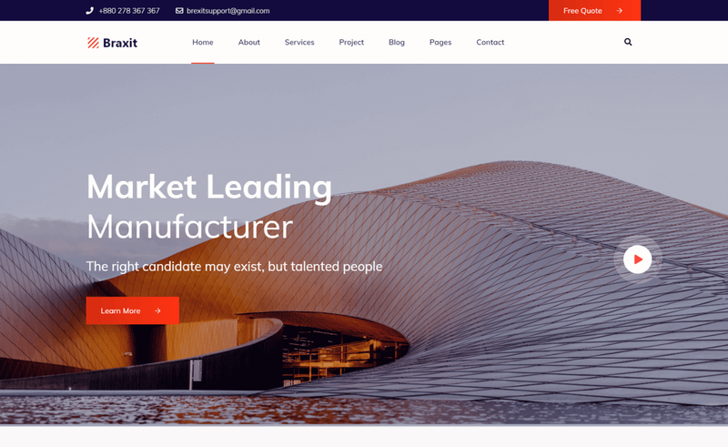 Image for Braxit – Free Bootstrap 4 HTML5 Responsive Business Website Template on template0.com Image for Braxit – Free Bootstrap 4 HTML5 Responsive Business Website Template on template0.com