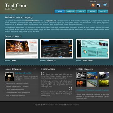Image for Teal Template on template0.com