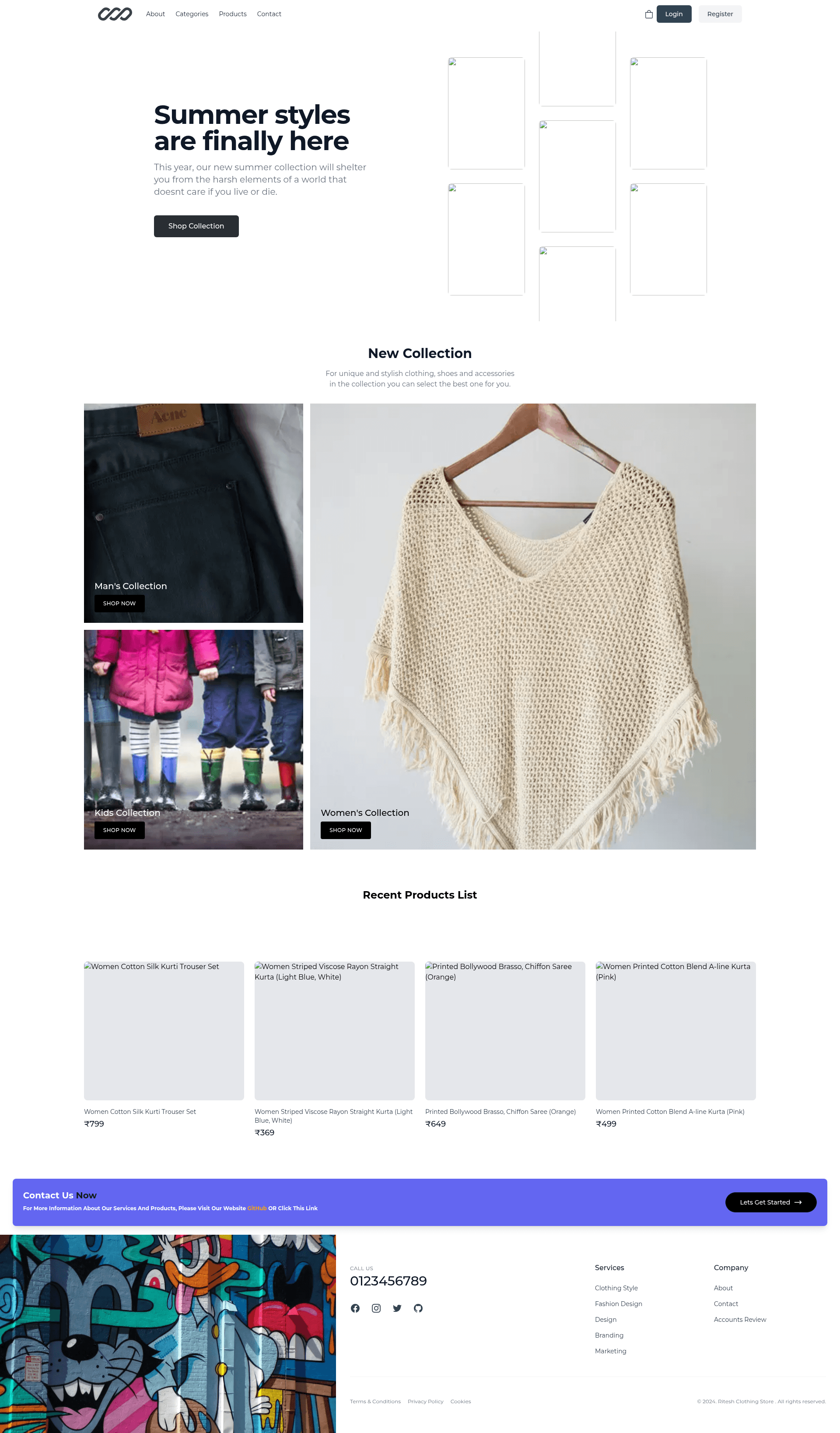 screenshot of Next.js Store on template0.com