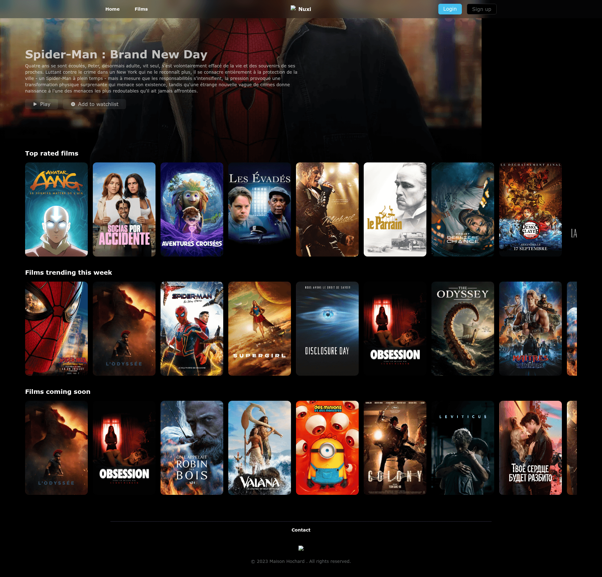 screenshot of Nuxi on template0.com