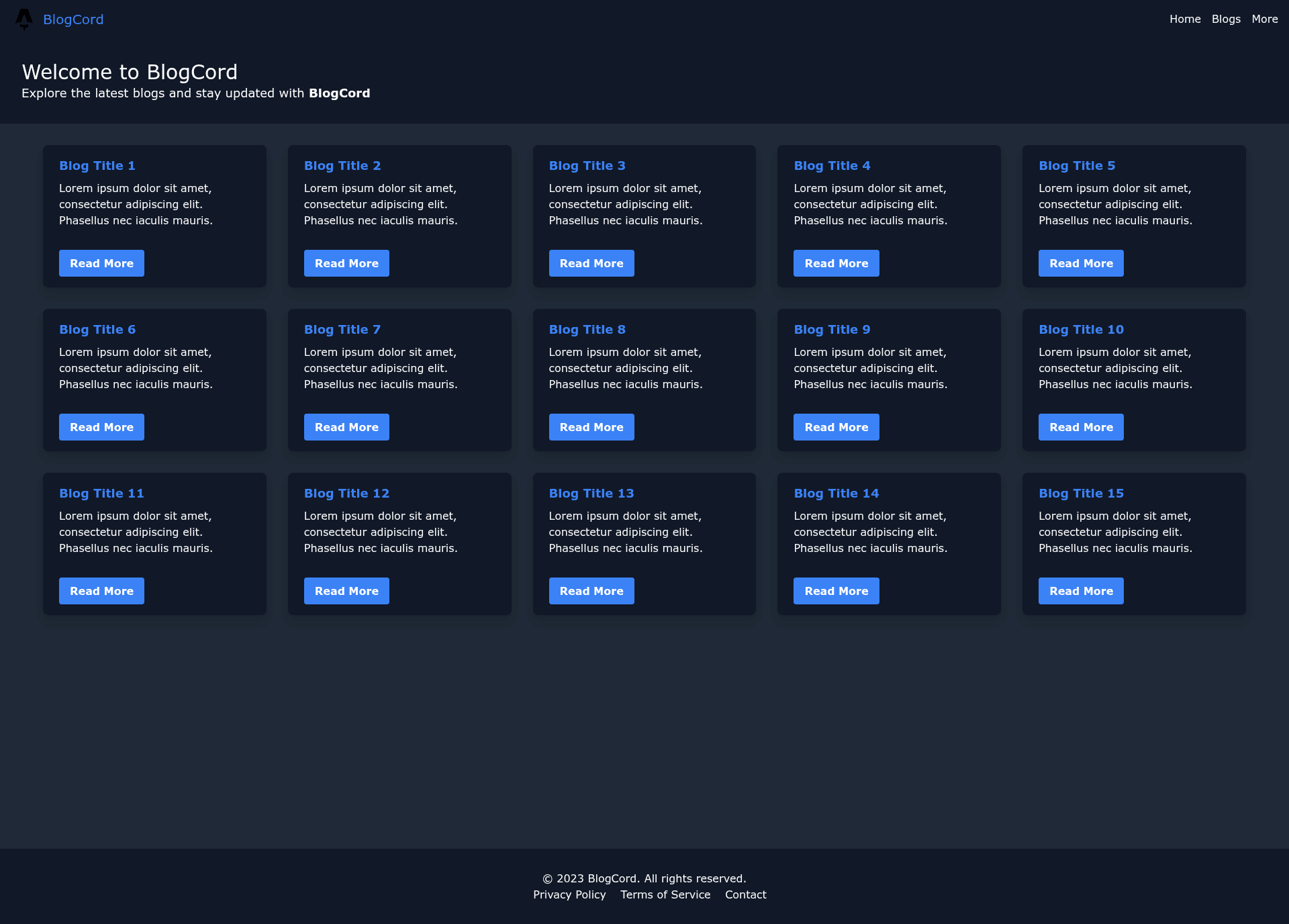 screenshot of BlogCord on template0.com