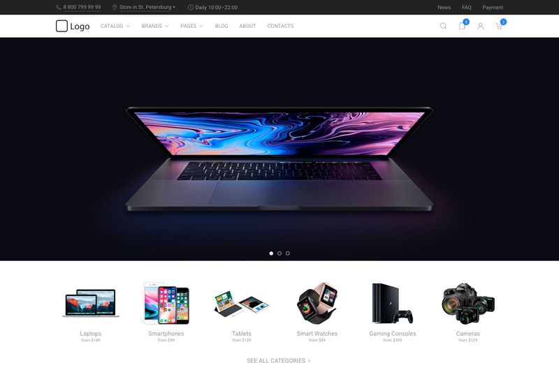Image for UIkit E-commerce Template on template0.com