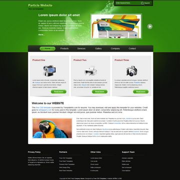 Image for Particle Template on template0.com Image for Particle Template on template0.com