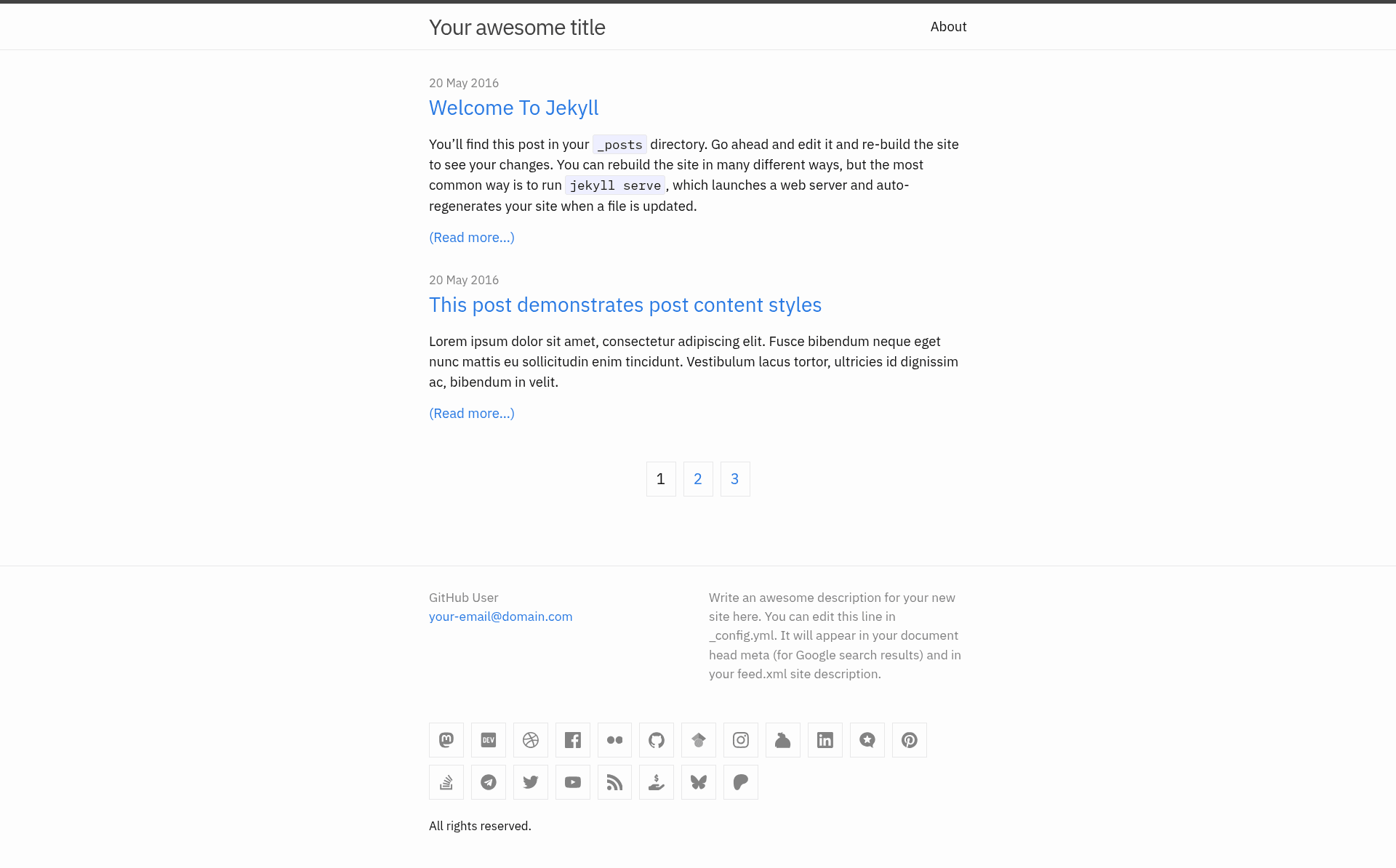 screenshot of minima-plex on template0.com