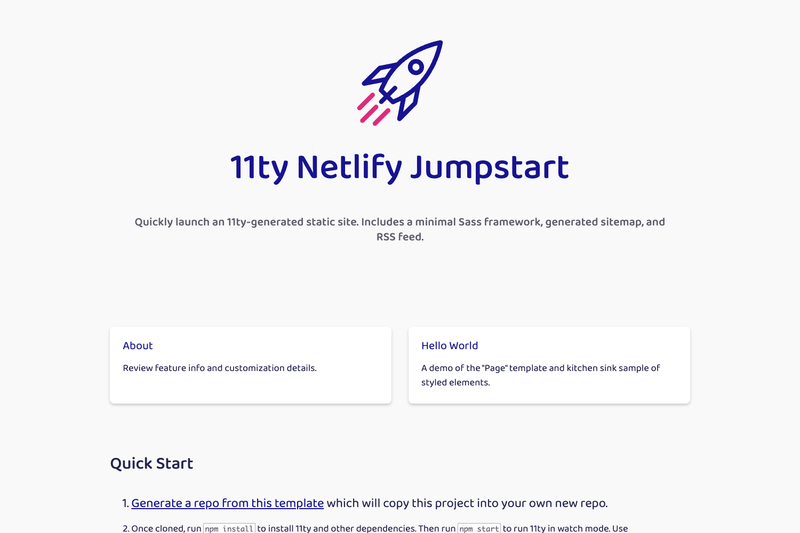 Image for 11ty Netlify Jumpstart on template0.com Image for 11ty Netlify Jumpstart on template0.com