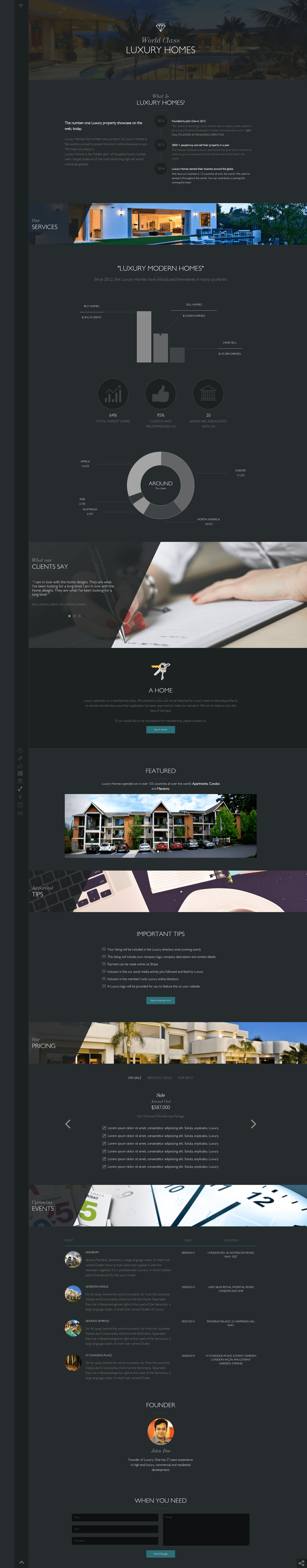 screenshot of Luxury on template0.com