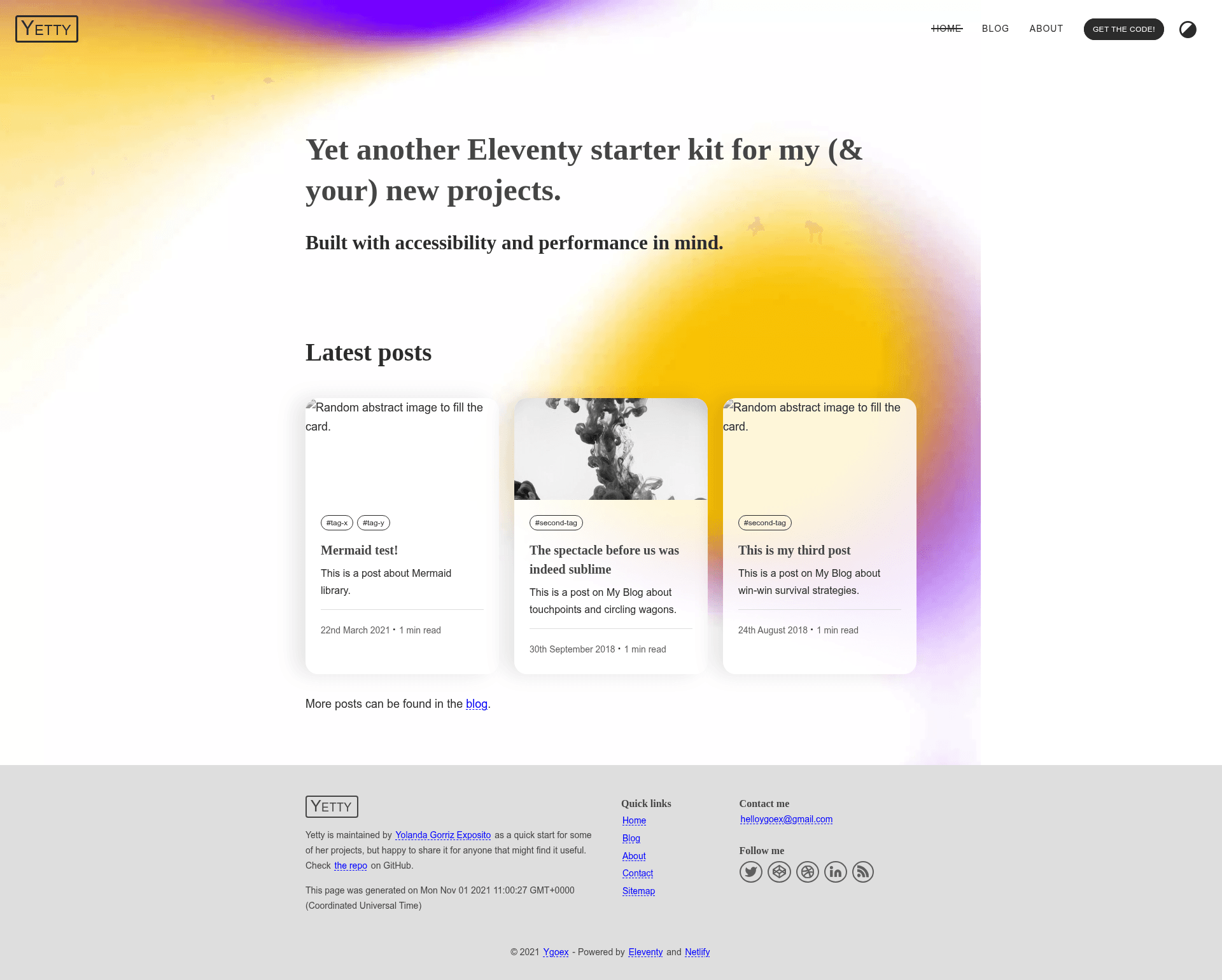 screenshot of yetty on template0.com