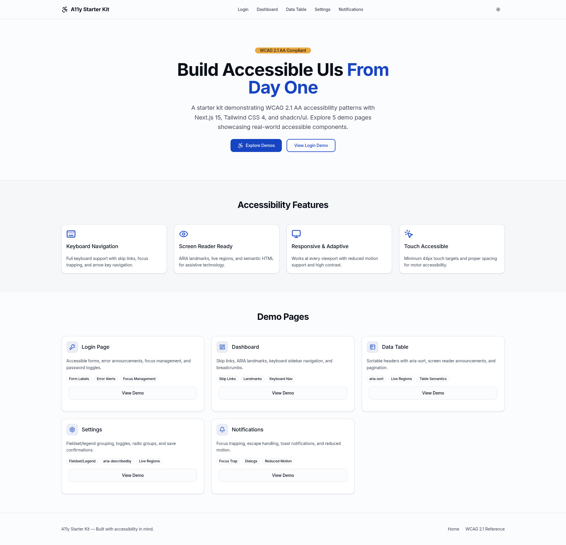 screenshot of Awesome Next.js on template0.com