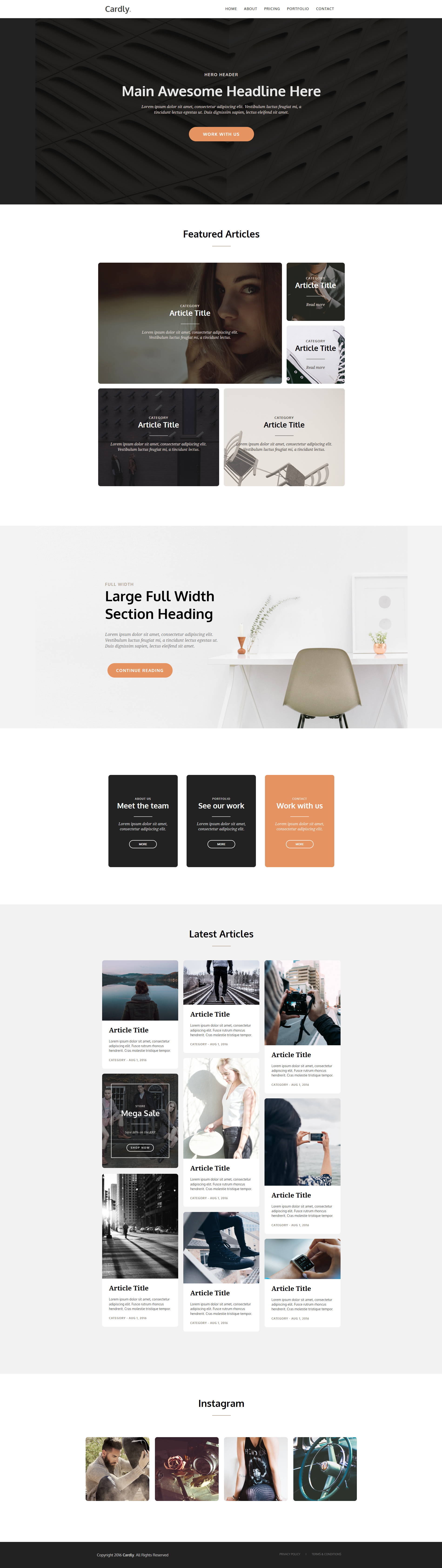 Image for Cardly(business html template) on template0.com