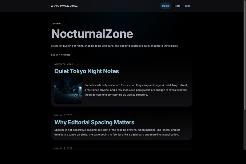 Image for NocturnalZone on template0.com