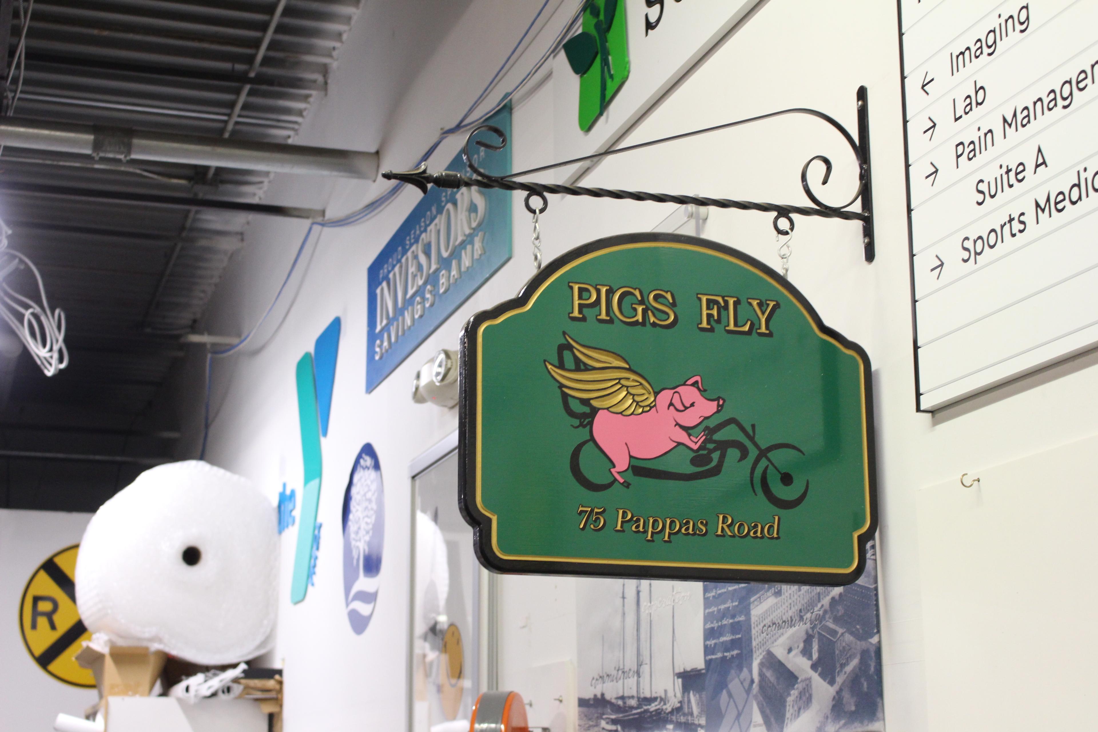 Minimalist custom painted Blade Sign