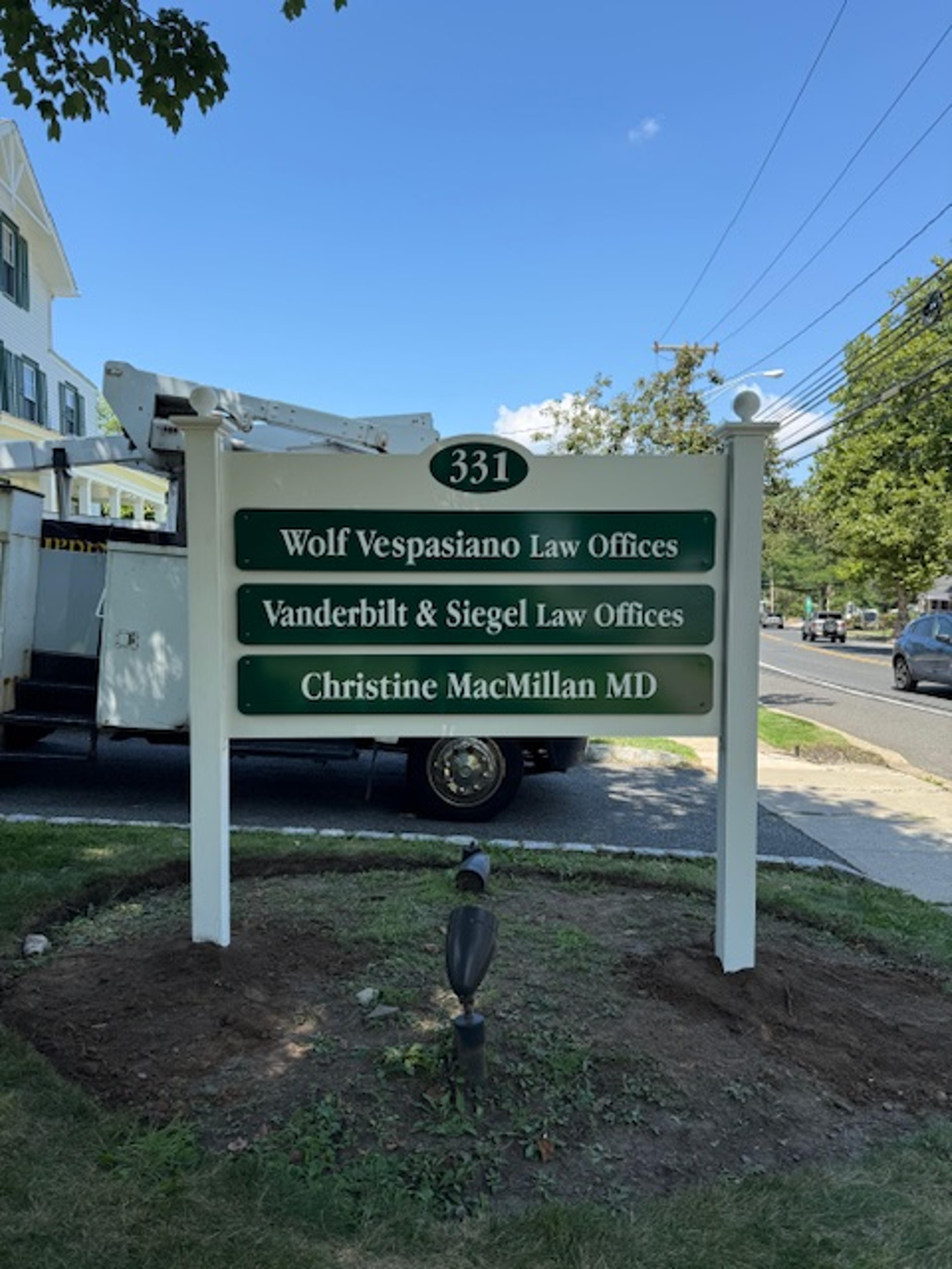 Vespiano Carved Sign - Chatham, New Jersey