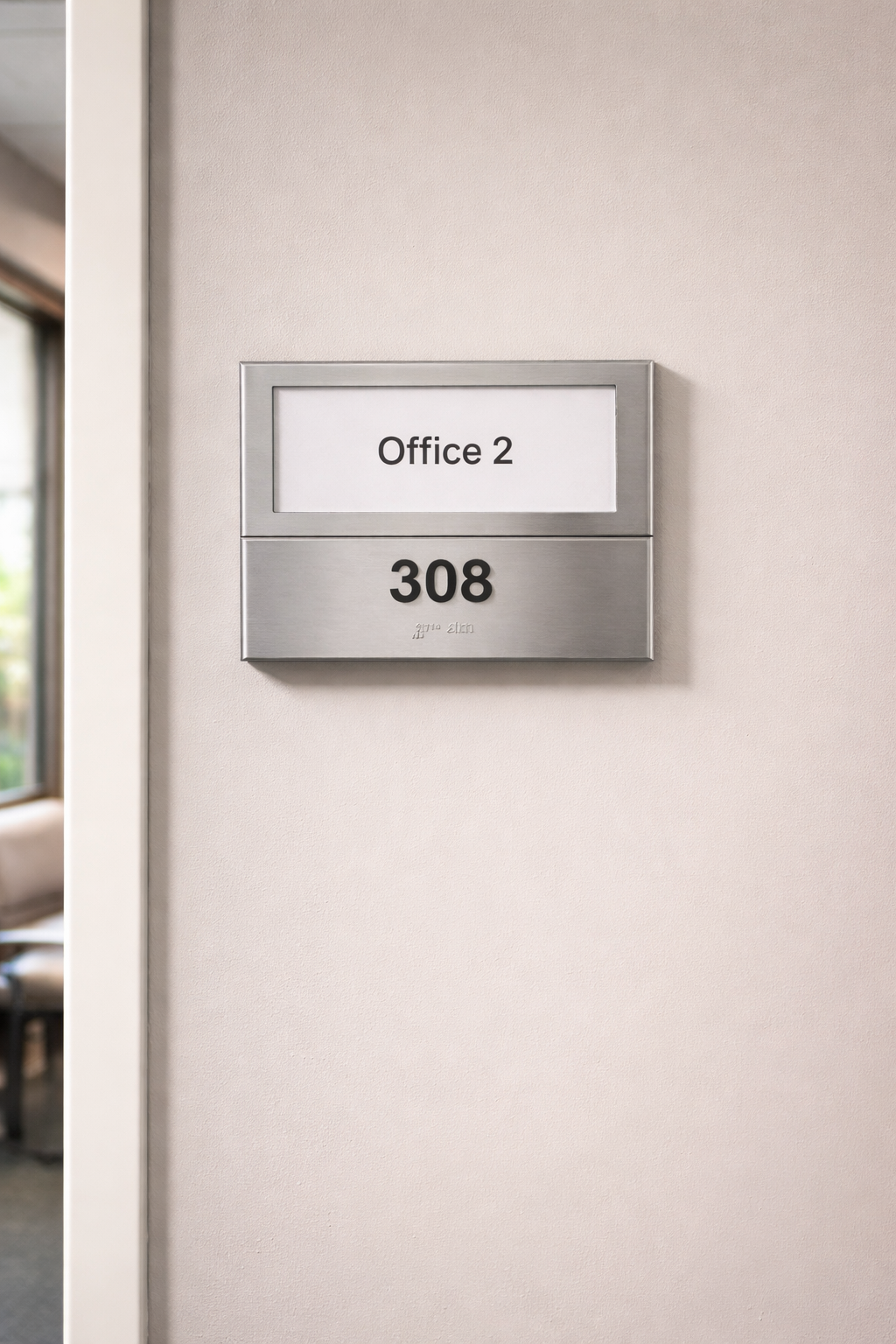 ADA Room Sign w/ Window Insert