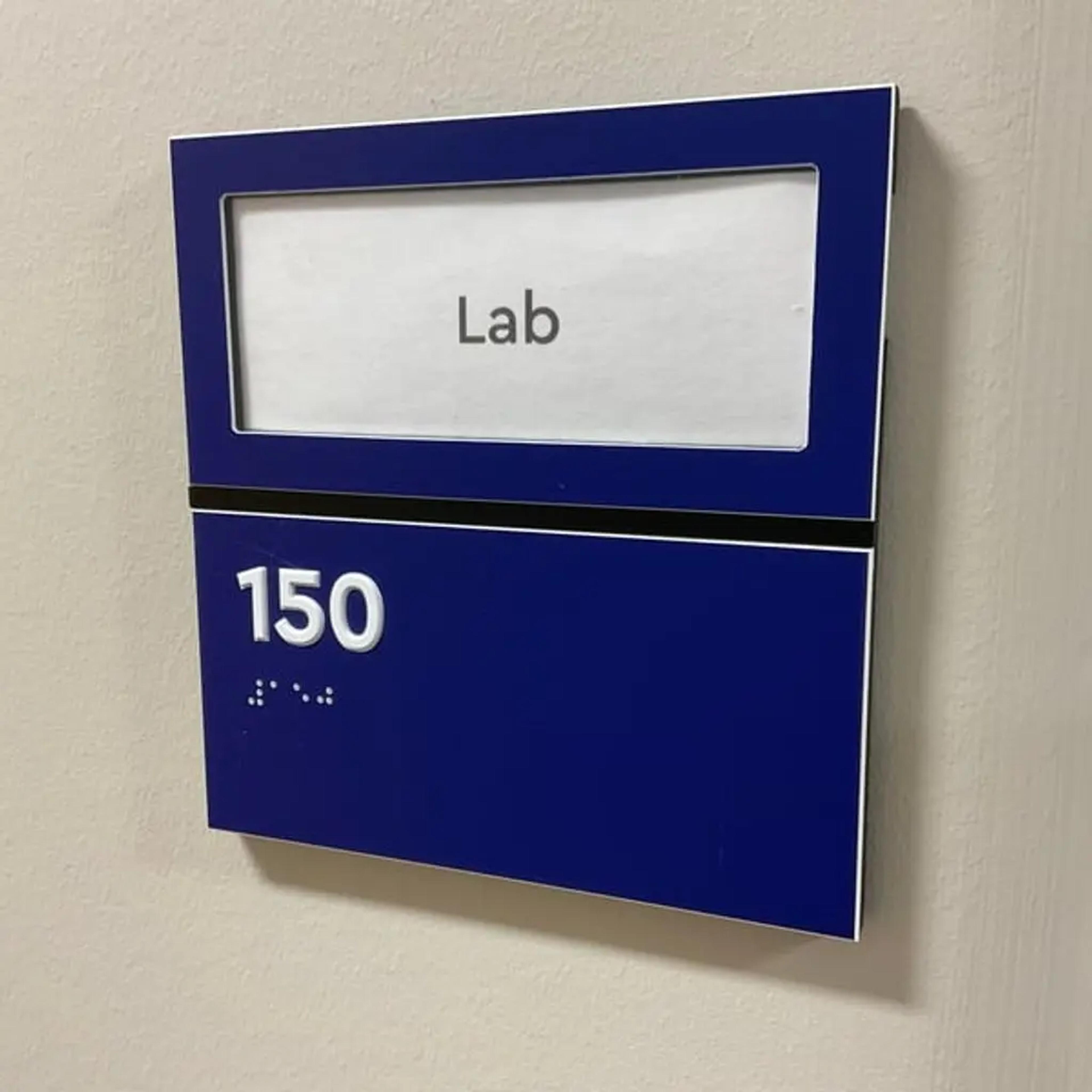 ADA Sign with Adjustable Text