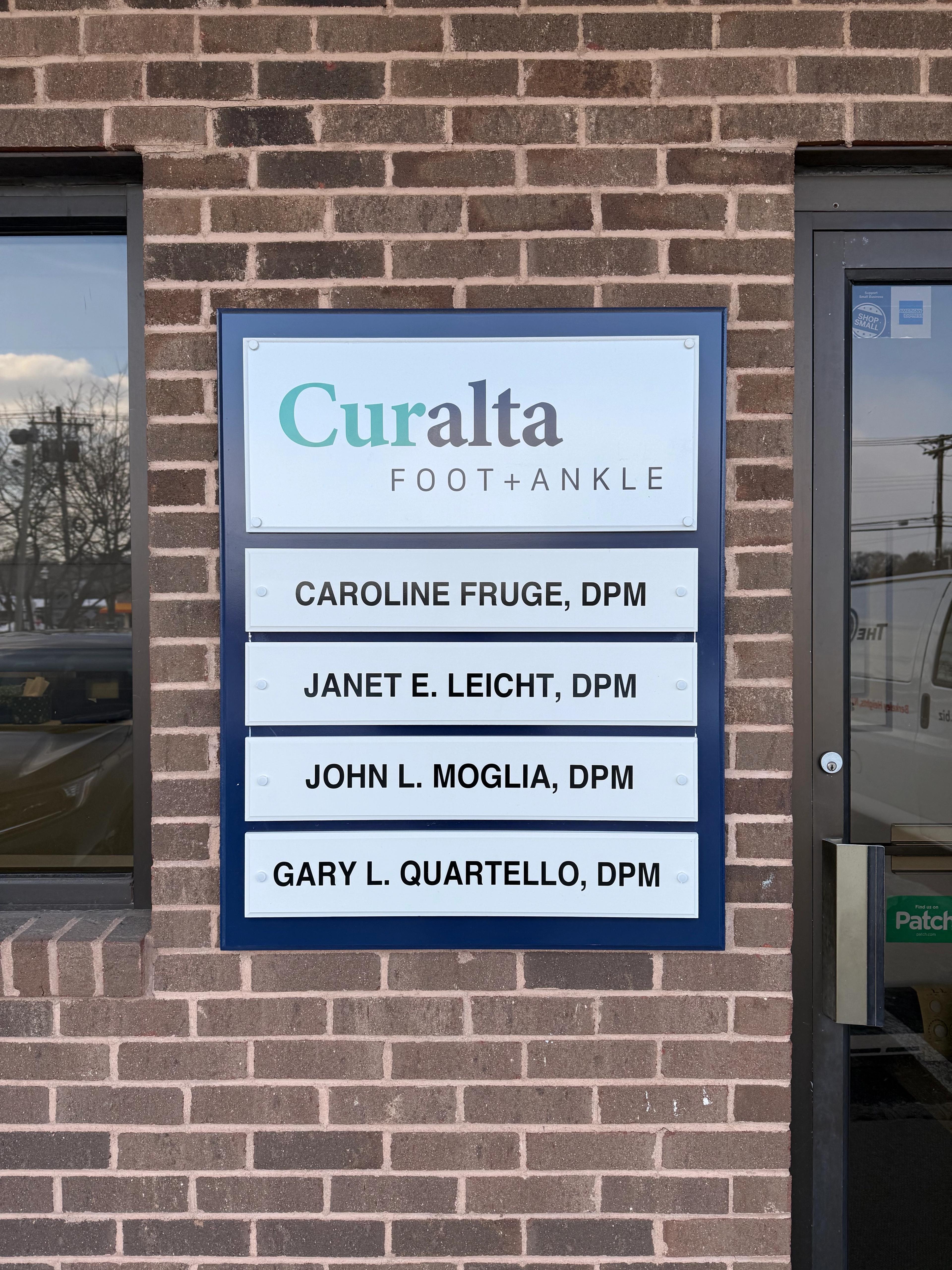 Curalta Carved Sign - Berkeley Heights, New Jersey