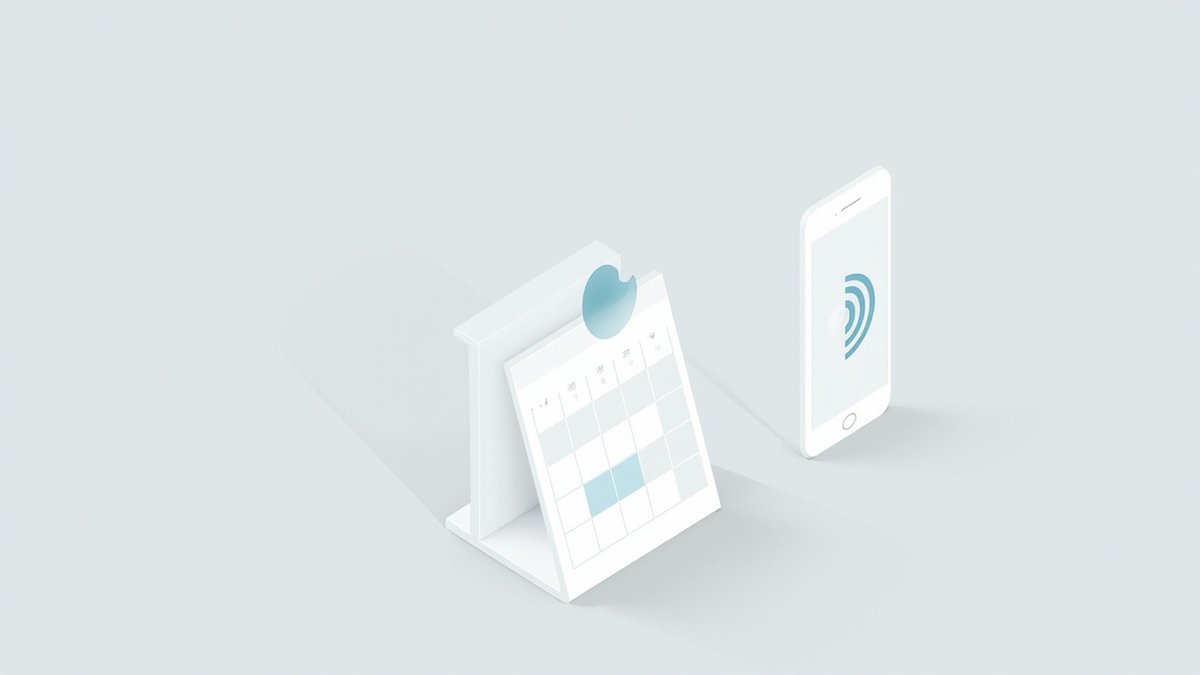 日历标记出某一天,旁边是显示信号图标的手机,代表 giffgaff 六个月保号规则