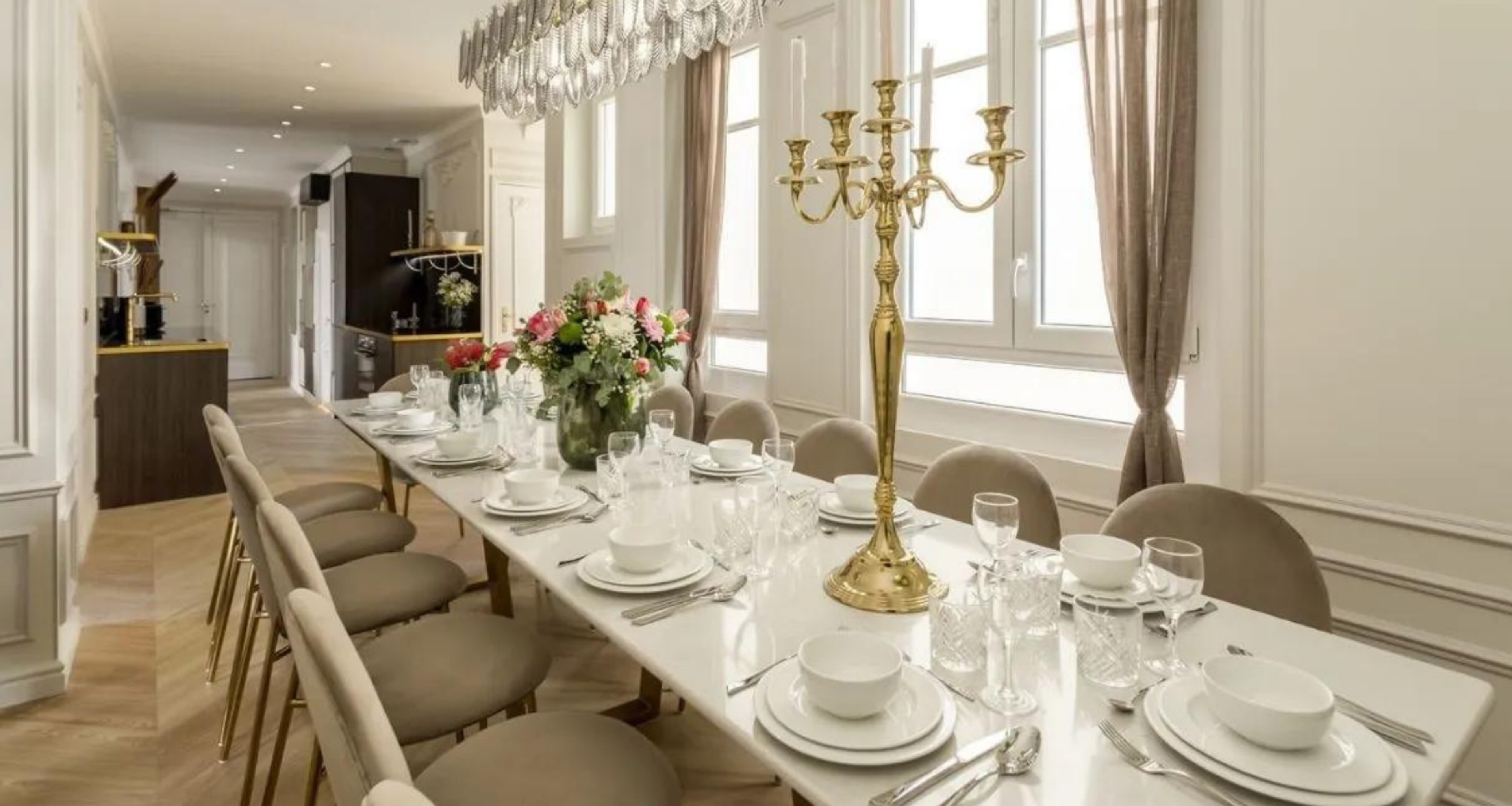 appartement diner entreprise paris