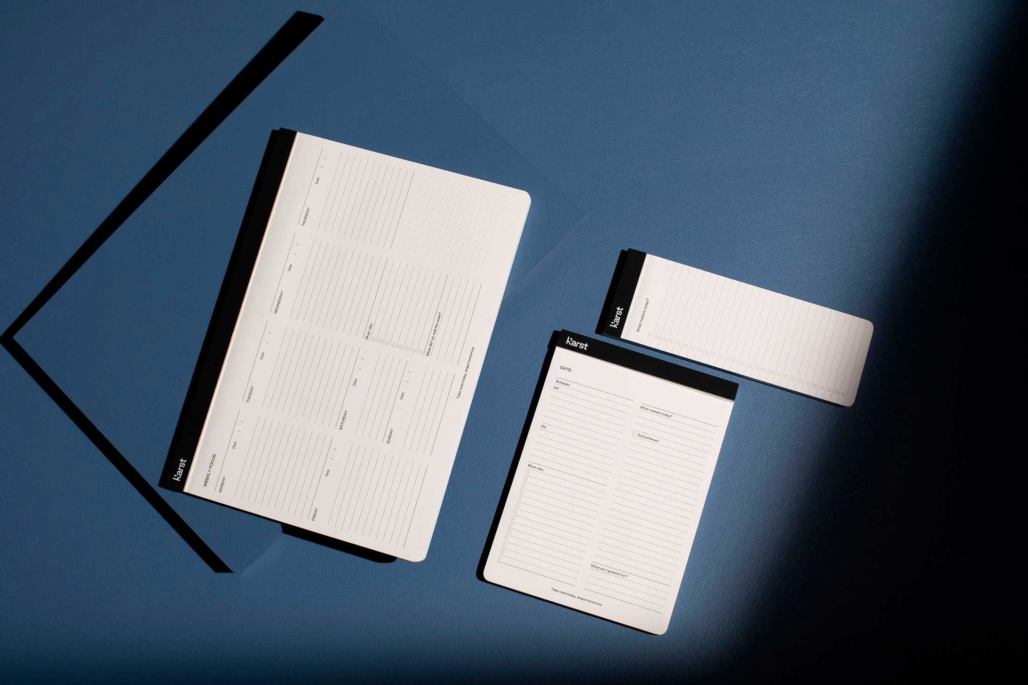 flat lay of karst action pads flat lay of karst action pads