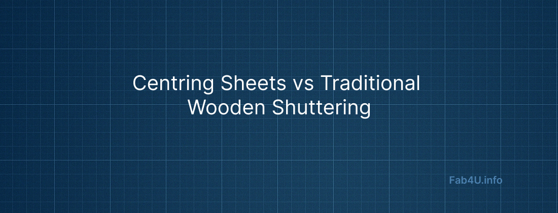 Centring Sheets vs Traditional Wooden Shuttering