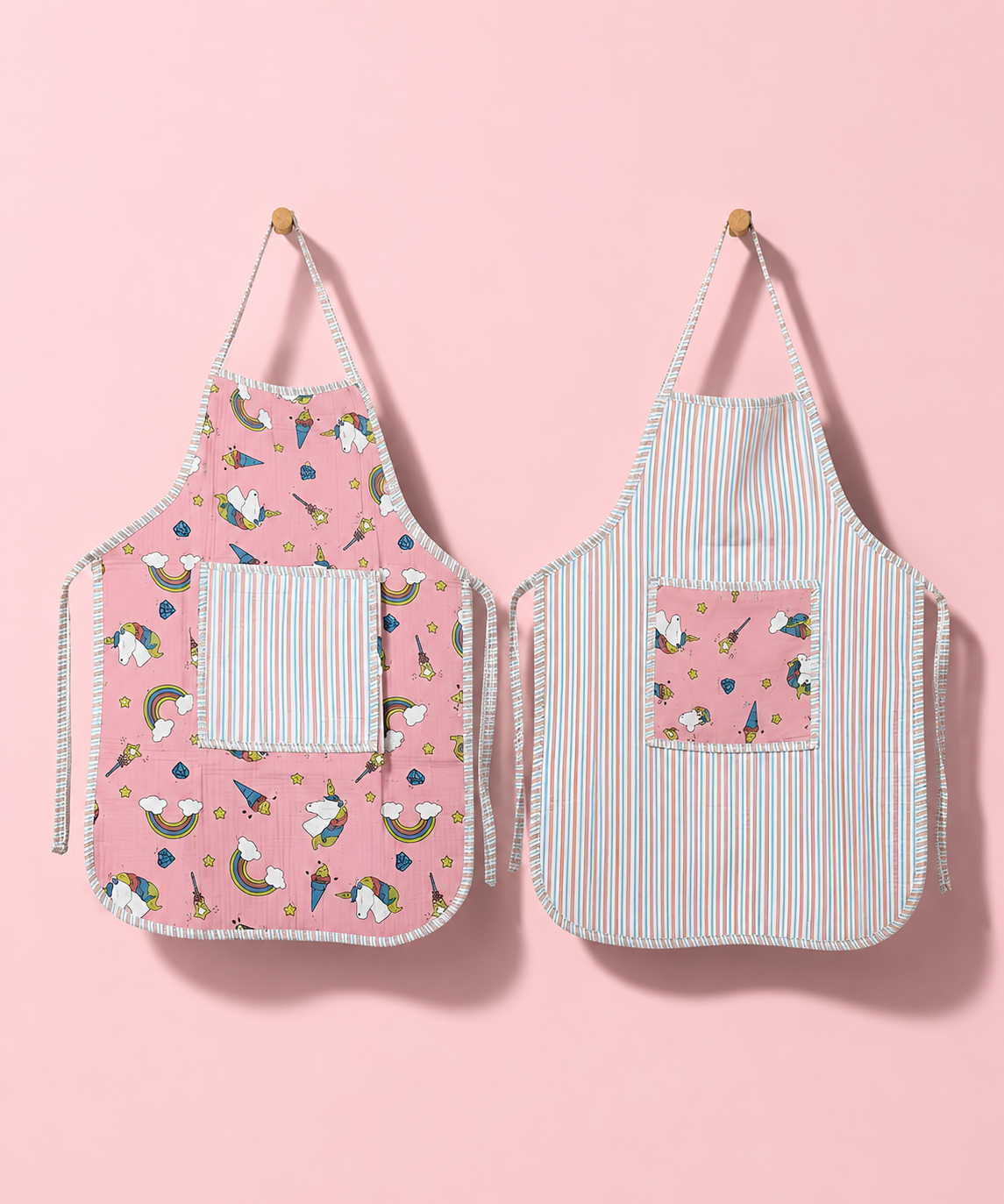Kids Apron for Cooking Baking and Painting Adjustable Child Apron with Pocket Perfect for Kitchen Fun and Art Time