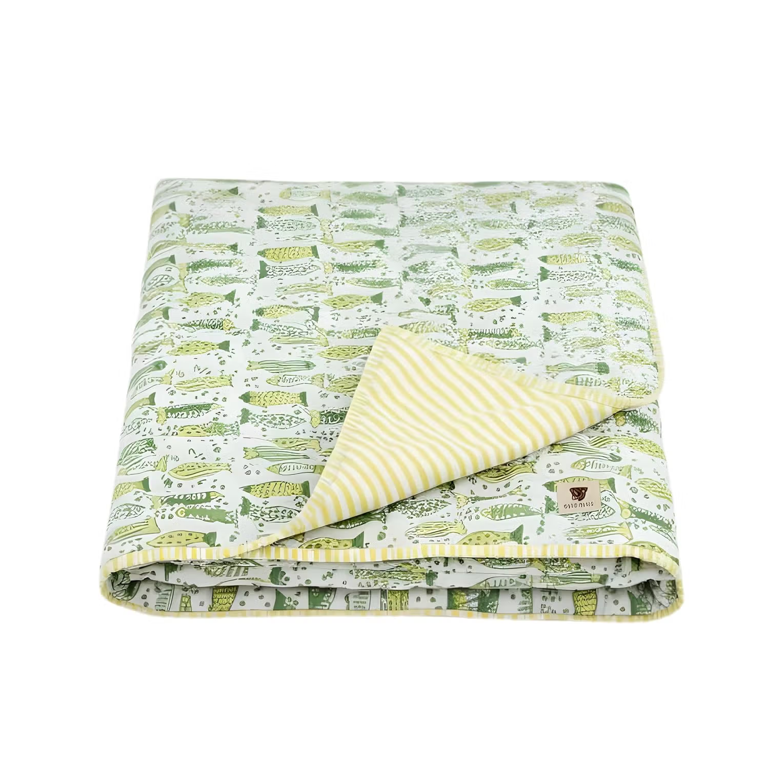 Reversible Baby Quilt Soft Breathable and Comfortable Bedding for Daily Use (Red Blue)