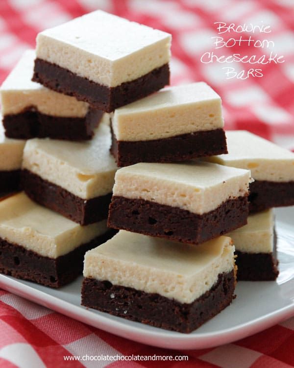 Brownie Bottom Cheesecake Bars