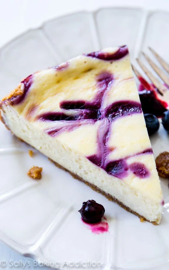 blueberry swirl cheesecake