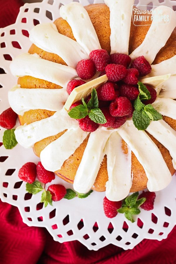 White Chocolate Raspberry Cake (Nothing Bundt Cakes Copycat)