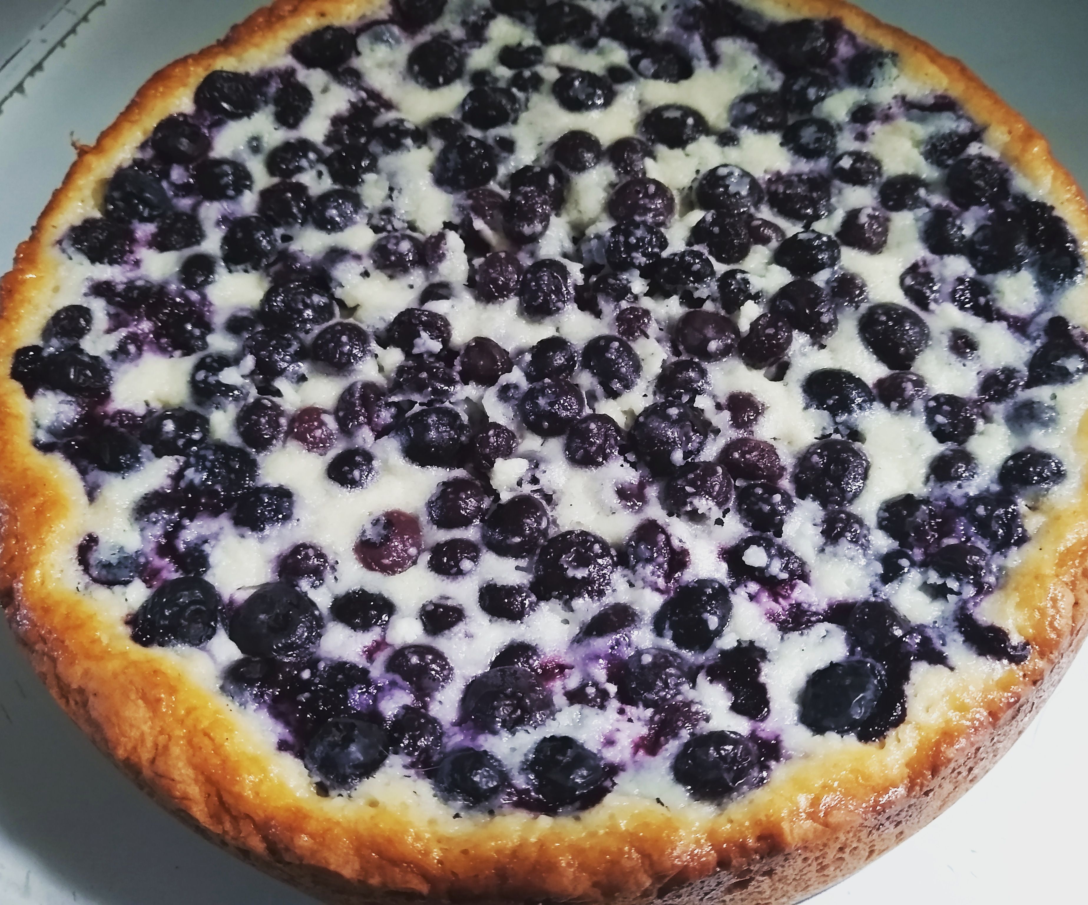 Easy German Blueberry Cheesecake- Heidelbeerkuchen German Blueberry Cheesecake