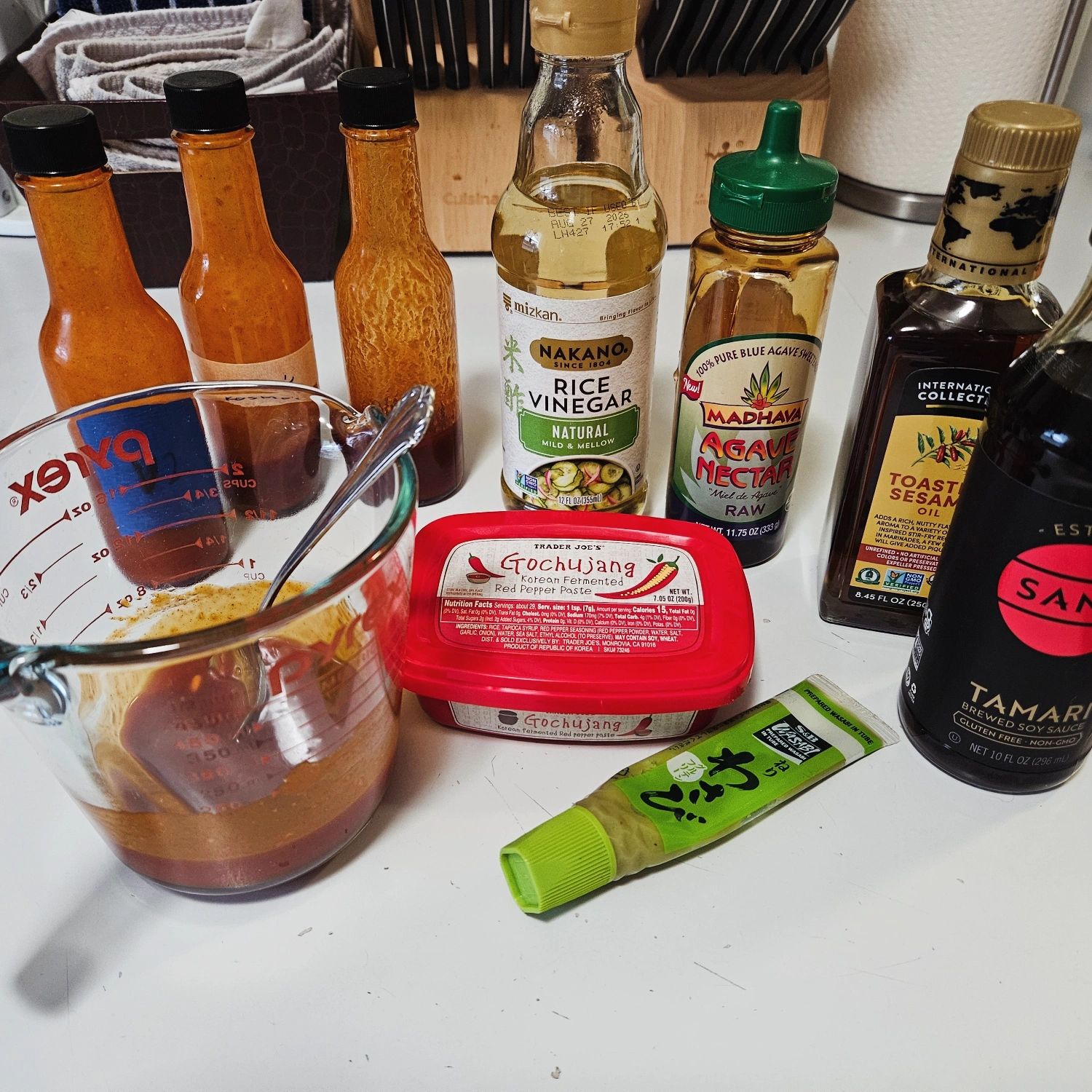 Gochujang sauce Ingredients for bibimbop sauce